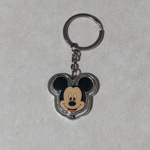 Disney Mickey Mouse Head Spinner Key Ring - Picture 2 of 4